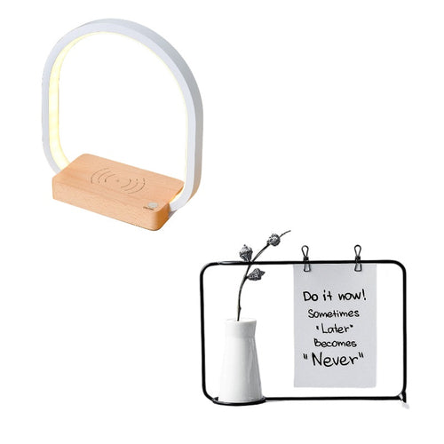 Multifunctional Modern Table Lamp with Wireless Charging
