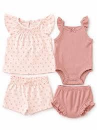 Carter's — Ensemble 4 pièces pour bébé (Rose)