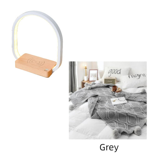 Multifunctional Modern Table Lamp with Wireless Charging