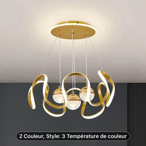 lustre led moderne – 3 températures de couleur