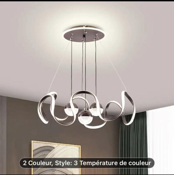lustre led moderne – 3 températures de couleur