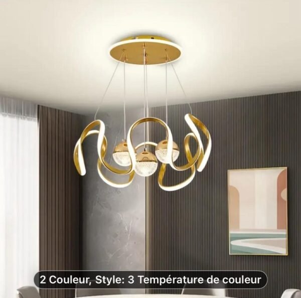 lustre led moderne – 3 températures de couleur
