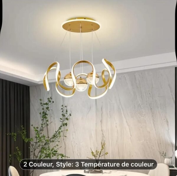 lustre led moderne – 3 températures de couleur